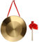 TOYANDONA 1 Jeu Gong Ensemble De Jeu Pour Enfants Carillon Sonnerie De Bureau Instrument De Musique Orff Bols Chantants De Frappe Chinois Golden Alliage D'acier Au Cuivre