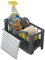 GOOPOOL Organizador Cocina Fregadero, Organizador de Fregadero, Porta Esponja Cocina Fregadero con Autodrenante, Cocina Organizador de Lavado, Cocina para Almacenamiento Cocina y el Baño, Gris
