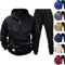 angebote des tages heute Jogginganzug Herren Set Winter Warm Trainingsanzug Casual Hausanzug Kapuze mit Tasche Tracksuit Langer Outwear Sport Outfit sandalen sale damen