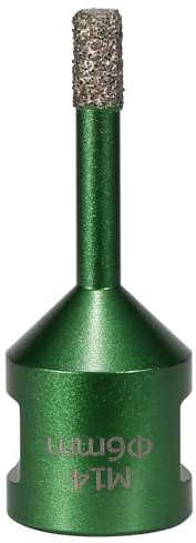 Vearter 6mm Trocken Fliesenbohrer, M14 Gewindeanschluss Vakuumgelötete Lochsäge Diamantbohrer für Mauerwerk, Bohrkrone für Fliesen, Marmor, Granit, Porzellan, Beton und Quarzstein