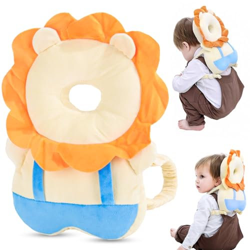 ZDNT Protector Cabeza Bebe,Almohada Protección para la Cabeza del Bebe,Protector de Cabeza de Bebé Ajustable,Almohada Mochila de protección,Mochila Anticaida Bebe para Gatear y Caminar