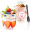 Lot de 50 Verres à Dessert en Plastique - 360 ml - Avec Couvercles et Cuillères - Réutilisables - Pour Desserts Faits Maison, Pudding, Mousse, Glace