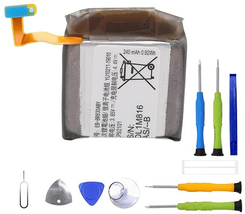 ERYNK Galaxy Watch Active 2 Batterie de rechange 40 mm EB-BR830ABY pour Galaxy Watch Active 2 40 mm SM-R830 SM-R835 avec jeu d'outils