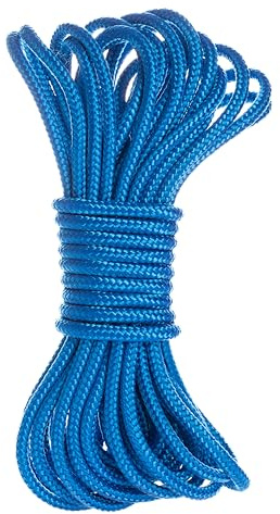 ANSERWA Polypropylen Seil 6mm 10m Blau Polypropylenseil Robustes | Flechtseil für Garten, Camping, Boot & Haushalt, Schwimmfähiges Allzweckseil, Wetterfest, UV-beständig & Reißfest