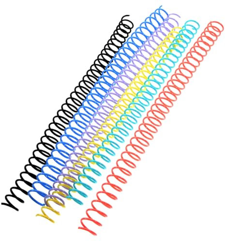 Sewroro Portable Book Rings 6pcs Notebook Binder Rings Binder Coil Spiral Binding Coils