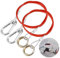 2 Pezzi Cavo Sicurezza Rimorchio 1 Metro Cavo Di Sicurezza Per Rimorchi e Caravan con Gancio,Robusto Cavo A Strappo, Portatile, Resistente E Stabile, Per Tutti I Comuni Rimorchi E Auto Con Freno
