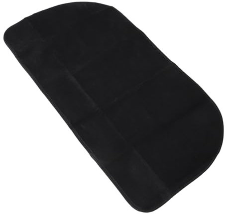 Halbrunde Feuerfeste Kaminmatte, Schwarz, Polyester PVC, 60cm