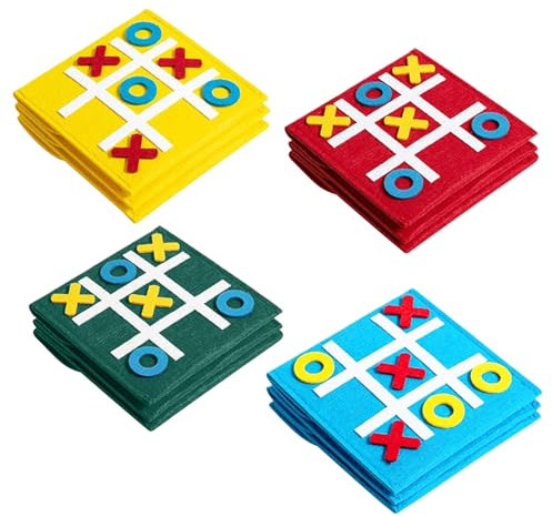 Anseom 12 Piezas Tic TAC Toe, Regalos Cumpleaños Niños Tres en Raya Juego de Mesa para Niños y Familiares, Regalos de Fiesta de Cumpleaños, Juguetes Educativos Clásicos Detalle Cumpleaños Infantil