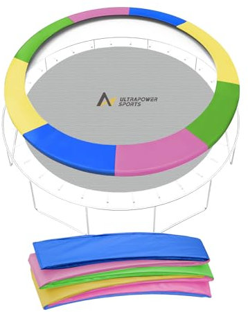 Trampolin Randabdeckung 305 cm Randabdeckung Trampolin Umrandung 305 cm, Federabdeckung Randschutz, UV-beständig Reißfest Ø 305cm Trampolinzubehör, 30cm Breit Universell Randabdeckung Farbe Farbenfroh