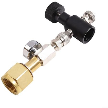Glewi For Sodastream Refill,Fuel Keg Refill Kit,For Sodastream Adapter,For Soda Cylinders To Commercial Tanks With W21.8-14 Thread And Quick Disconnect Feature