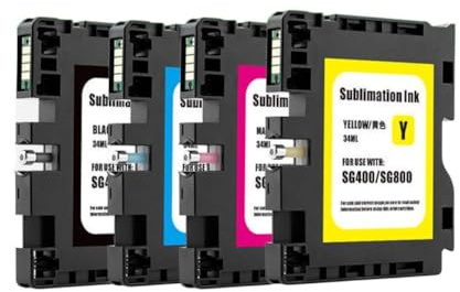 KzqNYewSm Cartucho de Tinta Compatible con el Cartucho de Tinta de sublimación de Impresora de inyección de Tinta SG400 SG800(1set)