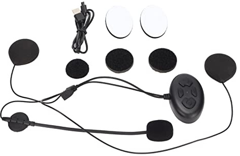Vvikizy DK12 Motorrad-Bluetooth-Headset, IP65 Wasserdichter Kabelloser Kopfhörer mit Freisprech-Stereo-Musik für Smart-Geräte
