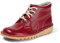 Kickers Womens Kick Hi Classic | Extra Comfortable Added Durability Premium Quality Ankle Boots, Red Light Cream, 6 UK