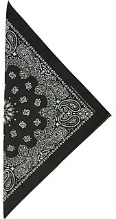 Fabfive - Hav-A-Hank - Original Made in USA Bandana - Black, Größe One Size/Ohne Größe