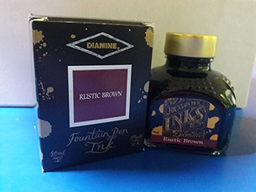 Diamine 80ml Rustic Brown fountain pen ink bottle
