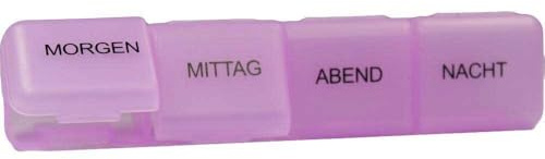 TABLETTENDOSE 1 Tag 4-Fächer groß 1 St