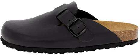Lico Herren Bioline Clog Pantoletten, Schwarz, 42 EU