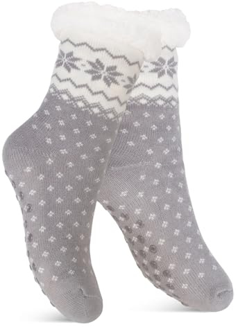 Footstar Damen und Herren Winter Haussocken (1 oder 2 Paar) Kuschelsocken