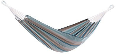 Vivere BZSUN08 Brasilianische Sunbrella-Doppelhängematte, Gateway Mist, Mehrfarbig