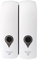 Decdeal 300ml x 2 Dispenser di Sapone Doppio,Dispenser di Sapone Liquido per Doccia Bagno Dispenser di Shampoo Bagnoschiuma (Bianco)