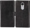 lankashi PU Leder Tasche Hülle Für TP-LINK neffos X1 / X1 Lite 5 Handy Flip Brieftasche Schutz Case Cover Etui Schutzhülle Klapphülle Handytasche (Farbe: Schwarz)