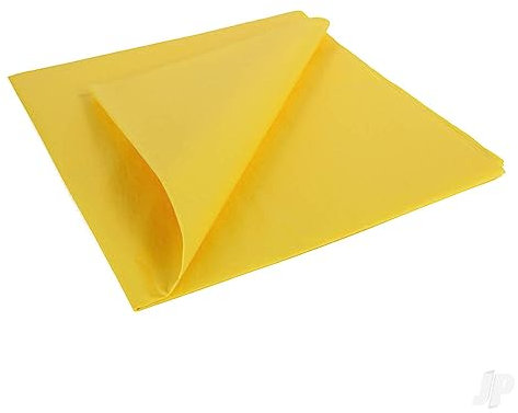 PJ Trainer Yellow Lightweight Tissue Covering paper 50 x 76 cm 5 sheets