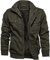 Veste Militaire Homme US Army Veste Hiver Chaude Grande Taille Veste de Travail Coton Veste Polaire Légère Vintage Blouson Capuche Veste Tactique Extérieure Veste Cargo Décontractée Coupe-Vent Vert