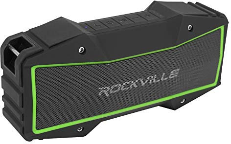 Rockville Rock Everywhere Portable Bluetooth Speaker/Waterproof/Wireless Link
