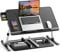 Saiji Laptop-Bett-Tablett, Verstellbarer Laptop-Betttisch, klappbarer Laptop-Ständer mit Schublade, zum Essen, Arbeiten, Schreiben, Spielen, Zeichnen