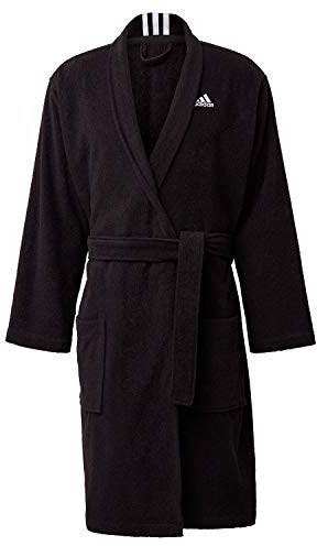 adidas Cotton Bathrobe Jacke, Black, L