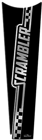 Resin Bike Adesivi Moto Compatibile con Ducati Scrambler. Protezione Paraserbatoio Moto da Urti e Graffi. Adesivo Resinato con Effetto 3D Versione Grande