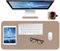 Leder-Schreibtischunterlage,wasserdichte Schreibtischunterlage für Schreibtisch, Schreibtischunterlage für Tastatur und Maus, Leder-Mauspad-Schutz für Büro und Zuhause, 76 * 36.5cm(M Beige)