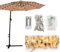 Srliya Outdoor-Terrassen-Sonnenschirm-Dekoration, Lichter mit Fernbedienung, Strandstrände, Schwimmbäder, Campingzelte, Gärten, Hochzeiten