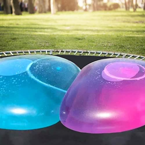 SevenMye 4 Stück transparenter Wasserblasenball Wasserball transparenter Hüpfballon aufblasbarer Wasserball transparenter Strand-Ballon Wasserball für Erwachsene (Großer)