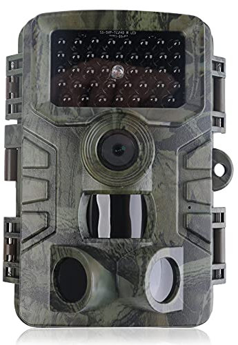 LIXADA Caméra de Chasse 20MP Surveillance 1080P HD Étanche IP66 Grand Angle 120 ° de Vision Nocturne 20m Traque IR 40 LEDs pour Observation d'animaux Sauvages et de Sécurité du Domicile