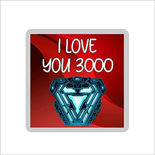 Marvel Inspired Coaster - I Love You 3000 - Fan Gift - Robert Downey Junior Thirst - Birthday Gift Novelty Gift
