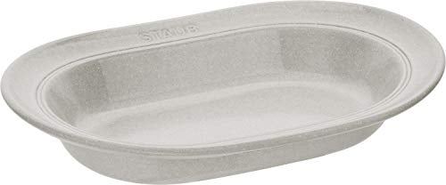 STAUB Dining Line Assiette en céramique 25 cm Motif truffes blanches