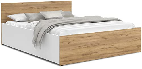 FurnitureByJDM Bett 160x200 mit Stauraum – Doppelbett mit Bettkasten