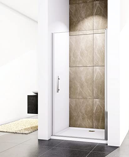 Aica Sanitär Duschtür 70x180cm Nischentür Duschabtrennung Glas Dusche