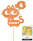 Personalised Birthday Cat Kitten Glitter Cake Topper- Copper Orange Any Name & Age Glitter Cake Decoration and Sprinkles - Happy Birthday Decorations - Personalised Toppers for Cakes by Cakeshop