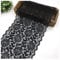 Egurs 18cm Breite Spitze Band Schön Rose Stickerei Spitzenband Vintage Spitzenbordüre Spitze Blume Borte Zierband Tischläufer Tischband Hochzeit Festival Tischdekoration Schwarz 1 Yard