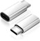 HEXTEK USB-C Adapter - Lighting to USB Type C (Male) - Charging Adapter Compatible with iPhone 16 Series 15 Plus 15 Pro S24 AirPds 4 Pro2 Pixel 9 Mate 60 Pro Pura70 and More (2 Pack, Silver)
