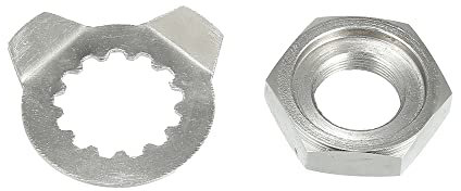 Motoforti 2pcs Front Sprocket Holder Lock Nut & Washer 13 Tooth 90179-18020