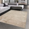 CARPETIA Moderner Schlafzimmer Designerteppich mit glänzenden Ästen abstrakt beige braun, 200 x 290 cm