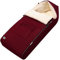 MONZANA® Fußsack für Kinderwagen Baby Winter mit Reflektoren Reißverschluss Buggy Waschbar Babyschale Schlafsack Babydecke Kuschelig Bordeaux