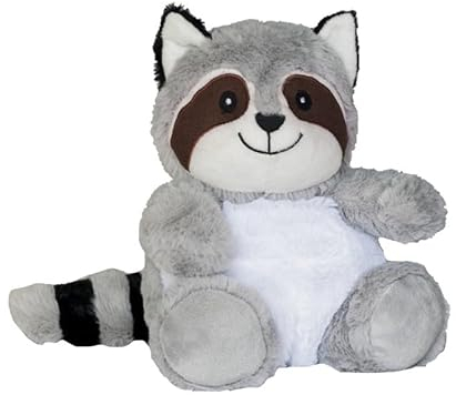 Pelucho - Peluche Bouillotte déhoussable Raton laveur - Made in France - Lavande et blé - Chaleur - Bien être - Douceur - Bouillotte sèche - Bouillotte Bébé - bouillotte micro-onde