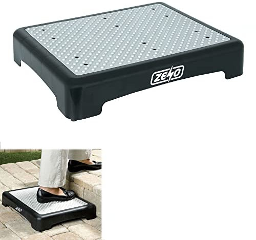 ZENO Half Step Stool for Elderly | Portable Stepper Mobility Aid with Non Slip Surface | Disability Step Riser Ideal for Doorstep, Bathroom & Toilet | Outdoor & Indoor Door Step Up