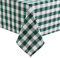 Hiasan Karierte Tischdecke Outdoor wetterfest aus Polyester, abwaschbar schmutzabweisend wasserabweisend knitterfrei Tischtuch für bierzeltgarnitur Esszimmer Party Garten, 130x160cm Grün und Weiß