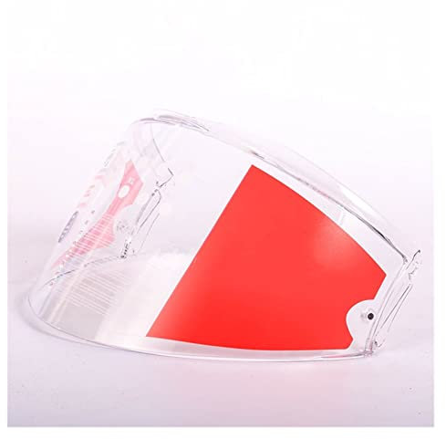 Scudo Visiere Moto, Compatibile Con L-S-2. Valiant Casco Visiera Scudo Arcobaleno Scudo Smoke Colorful Silver Lens Solo Compatibile Con L-S-2 FF399. Modello Con Fori Di Patch Anti-fog ( Color : Clear