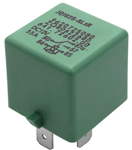 Hduacuge 12V 35A 5 Broches Refroidissement Radiateur Ventilateur Relais Vert 6547TX pour 206 207 306 307 406 407 807